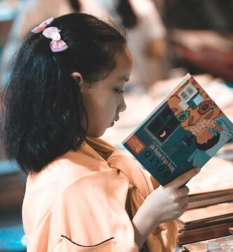 girl reading book