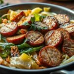 Low Carb Fried Cabbage & Sausage