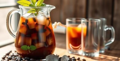 iced coffee by the pitcher